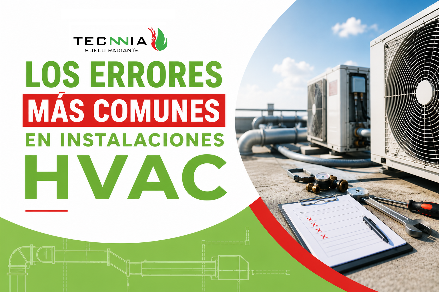 Los errores más comunes en instalaciones HVAC